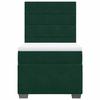 Maison Exclusive - Sommier à lattes de lit avec matelas Vert foncé 100x200 cm