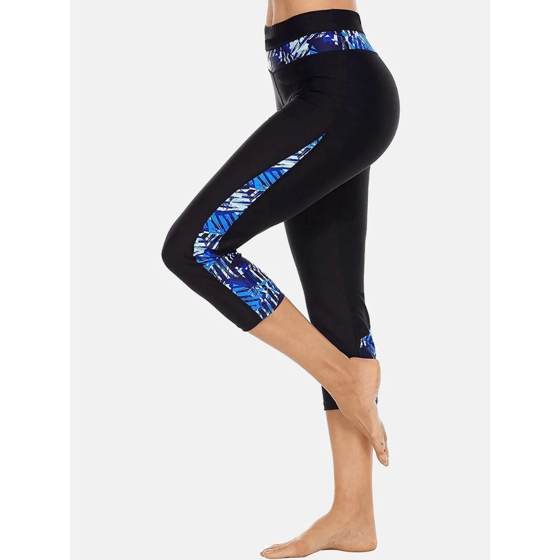 

Женские плавки Charmleaks с принтом и высокой талией, лоскутные плавки с цветочным принтом, леггинсы S