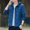 Spring and Autumn Stand-up Collar Korean Version of Hooded Fashion Trend Couple's Thin Top Jacket Men's and Women's Casual Jacket