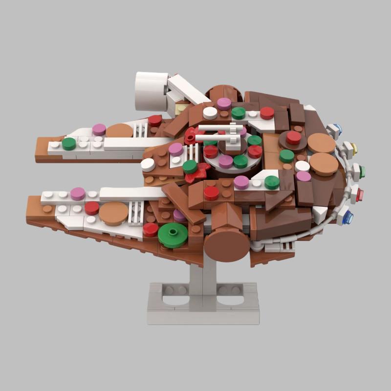 Christmas  Spaceship Building Blocks - DIY Creative Model Kit, STEM Educational Toy for Kids & Adults, Holiday Gift Collection