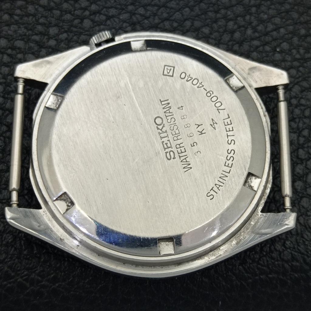 Seiko 5 AUTOMATIC 7019A VINTAGE JAPAN MENS ARABIC BLUE DIAL WATCH A701457-5 R206b-a701457