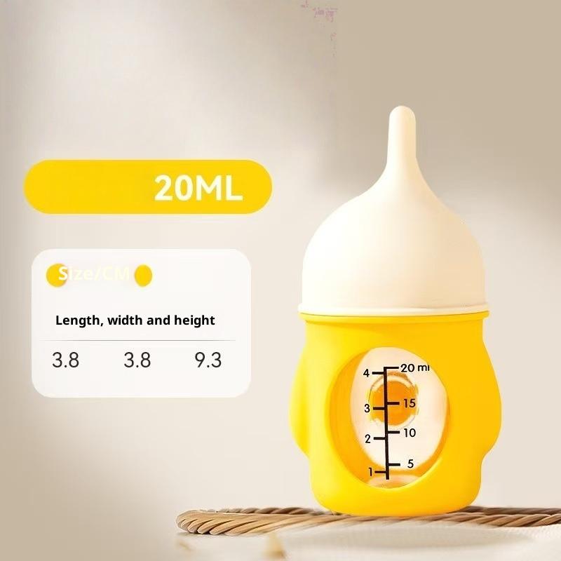 

1Pcs Anti-Slip Silicone Kitten Bottle Durable 20/80Ml Puppy Bottles Wth Anti-Choking Valve Isualization Scale Pet Feeding Bottle as the picture