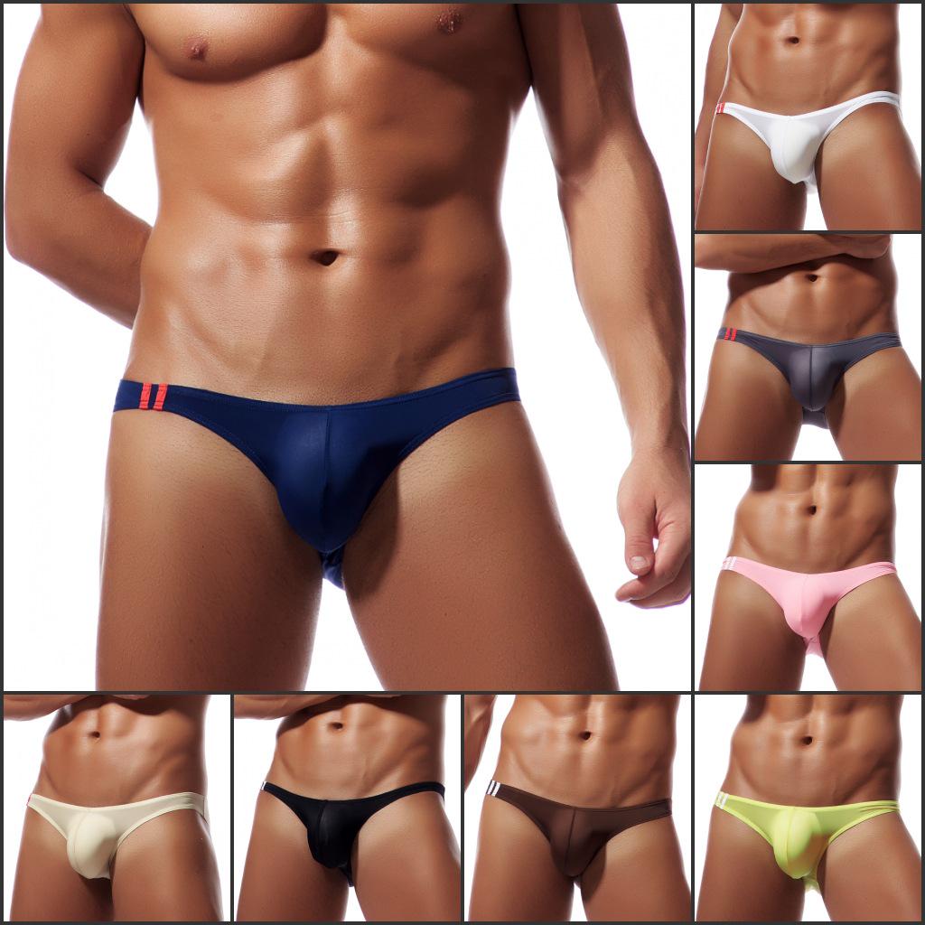 Thin Ice Silk Low Waist Men's Briefs E043
