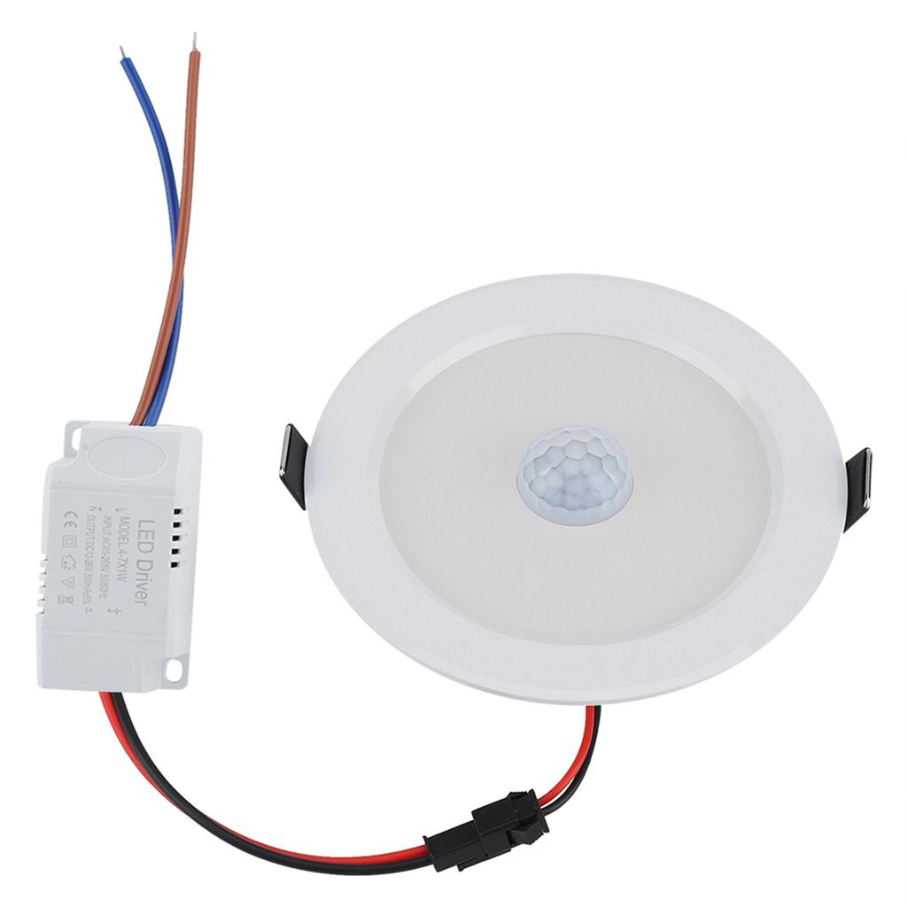 9w Round 18LED Infrared Sensor Downlight Human Body Induction Ceiling Light (cold White Light)