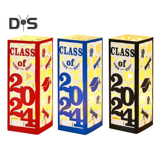 6 ks osvětlených maturitních dekorací, lucerny pro ročník 2025, maturitní dekorace s LED světlem pro maturitní večírek na vysoké škole a střední škole