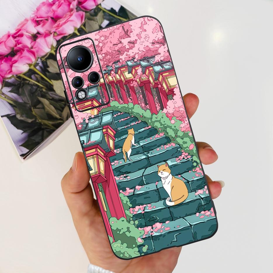 For Infinix Note 11 Case X663 X663B Stylish Painted Back Cover 6.7'' Shockproof Phone Case For Infinix Note 11 Note11 Soft Shell
