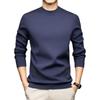 2025 Men's Winter Thickened Sweater: 48ct Fine-Spun, 400g Semi-High Collar, 100% Pure Wool