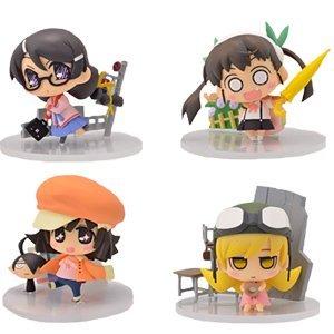 

Bakemonogatari Vignetteium Cute Vol.2 Hanekawa Tsubasa, Hachikuji Mayoi, Sengoku Nadeko, Oshino Shinobu, all 4 types full set