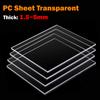 Breite 200~500mm PC-Platte Transparente Kunststoffplatte Dicke 1.5mm/2mm/3mm/4mm/5mm Polycarbonatplatte Kundenspezifischer Service