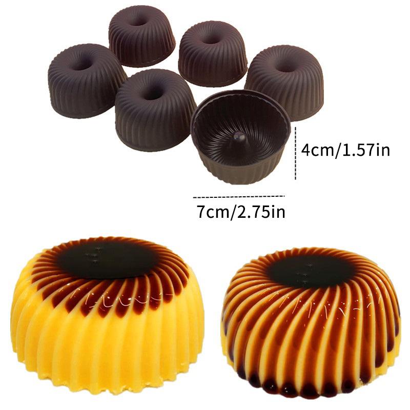 Silicone Caramel Pudding Cupcake Muffin Donut Mold For Caramel Pudding Jelly Pastry Cake Decoration Tool Kitchen Baking Tray