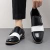 Men Shoes Casual Fashion Dress Shoes Stitched Buckle Strap Formal Footwear