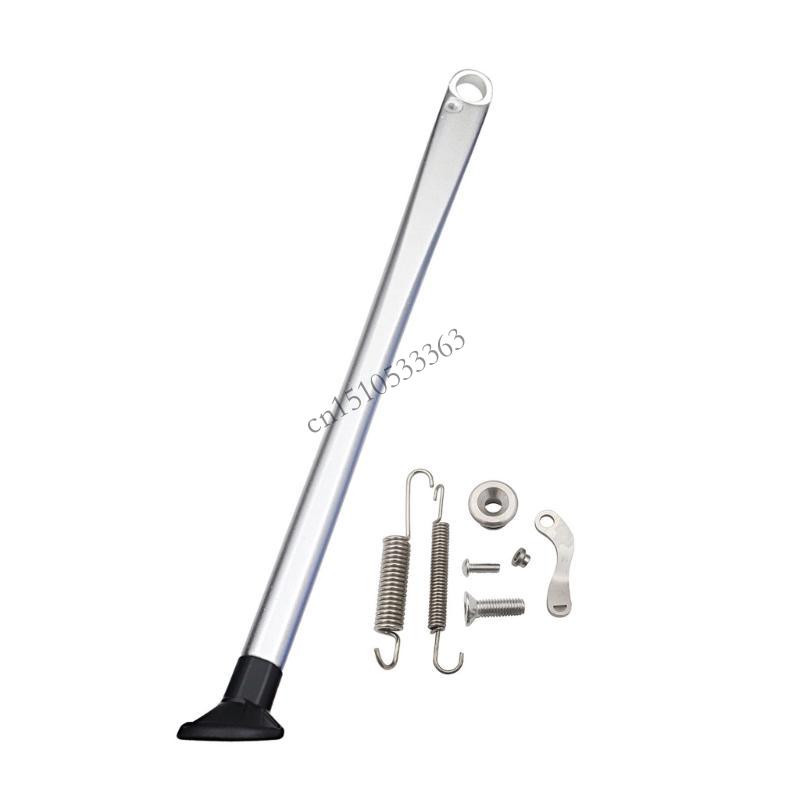 090E Motorcycle Side Stand Motorcycle Stability Stand Heavy Duty Kickstand Motorcycle Side Stand set for 17-23 Bikes