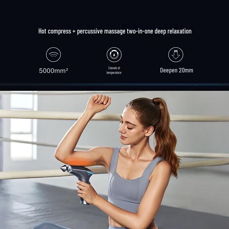 SKG X7 Portable Percussion Massager with Heat CN plug (adapter included)
