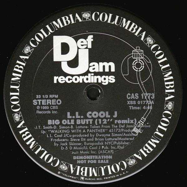 

12inch Record LL COOL J Big Ole Butt CAS1773PROMO Def Jam Recordi 1989 US Rap HipHopRB Used