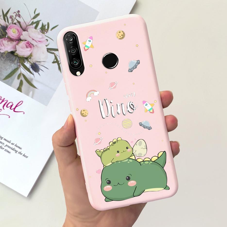

For Huawei P30 Lite Case Cute Dinosaur Cartoon Cover Soft TPU Phone Case For Huawei P30 Pro P 30 Lite P30Lite Shell Fundas Coque Huawei P30
