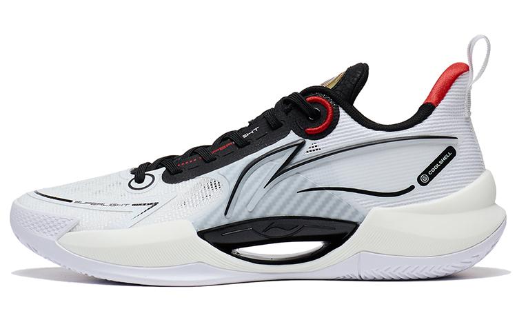 Li Ning Super Light V2 Basketball Shoes Men s Low Top White/Black/Red ABAT029-1 46