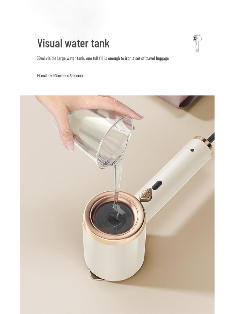 Portable Handheld Garment Steamer & Iron with Rotating Head for Dry and Wet Use