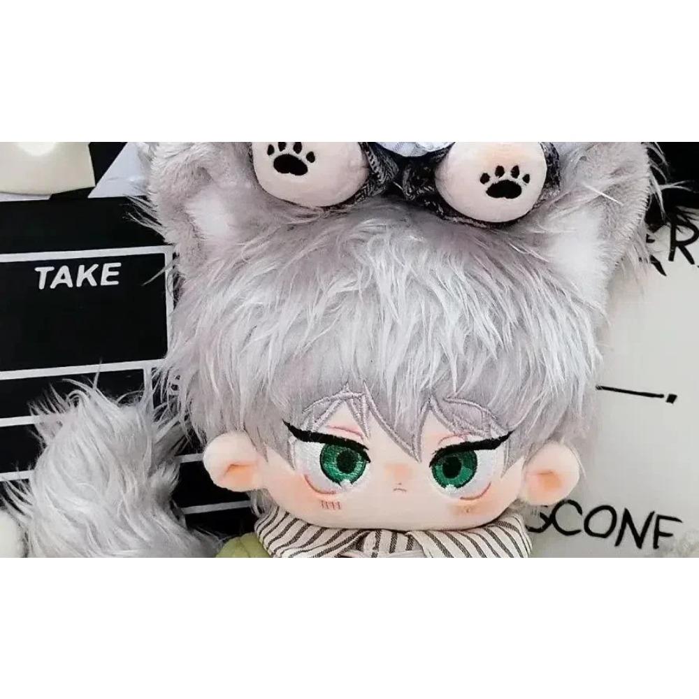 [in Stock]20cm Anime Ava Alien Stage Till Ivan Plush Cotton Handsome Boy BL Stuffed Body Cosplay Tail with Ear Birthday Gift