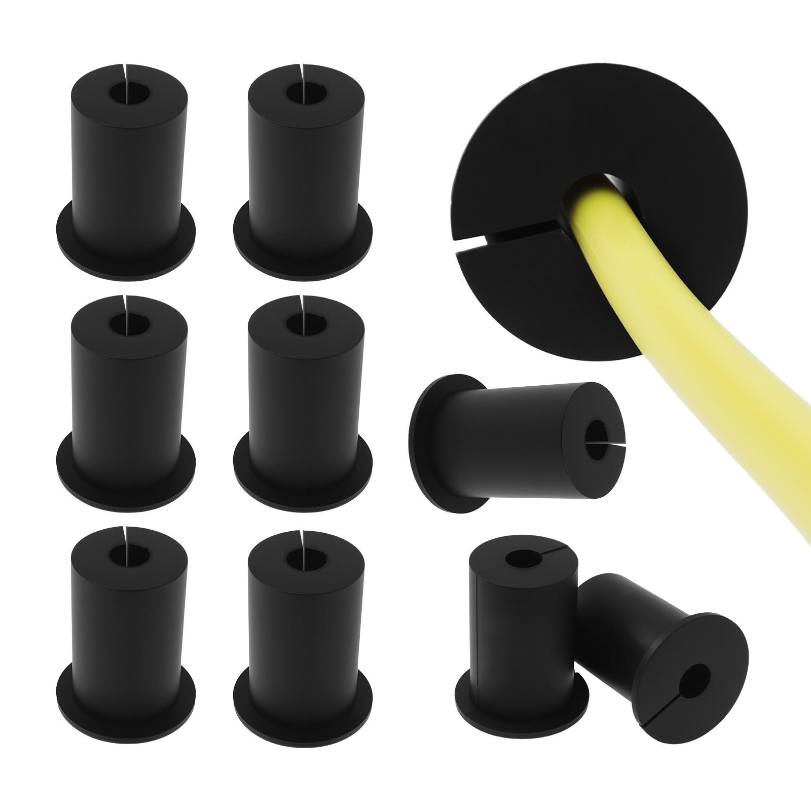 

10Pcs Cable Grommet Kit Silicone Wall Pass Through Grommets Portable Cable Routing Easy to use for Protecting Below 8.5mm Cord