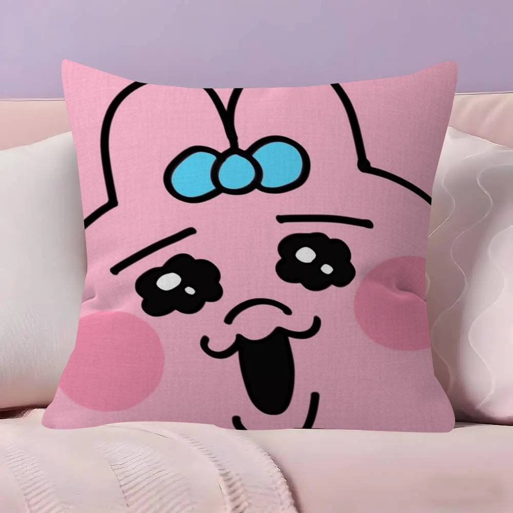 Kawaii OOpanchu Usagi  Cushion Cover 30x50 Polyester Sofa Cushions Decorative Throw Pillows Home Decoration Pillowcover