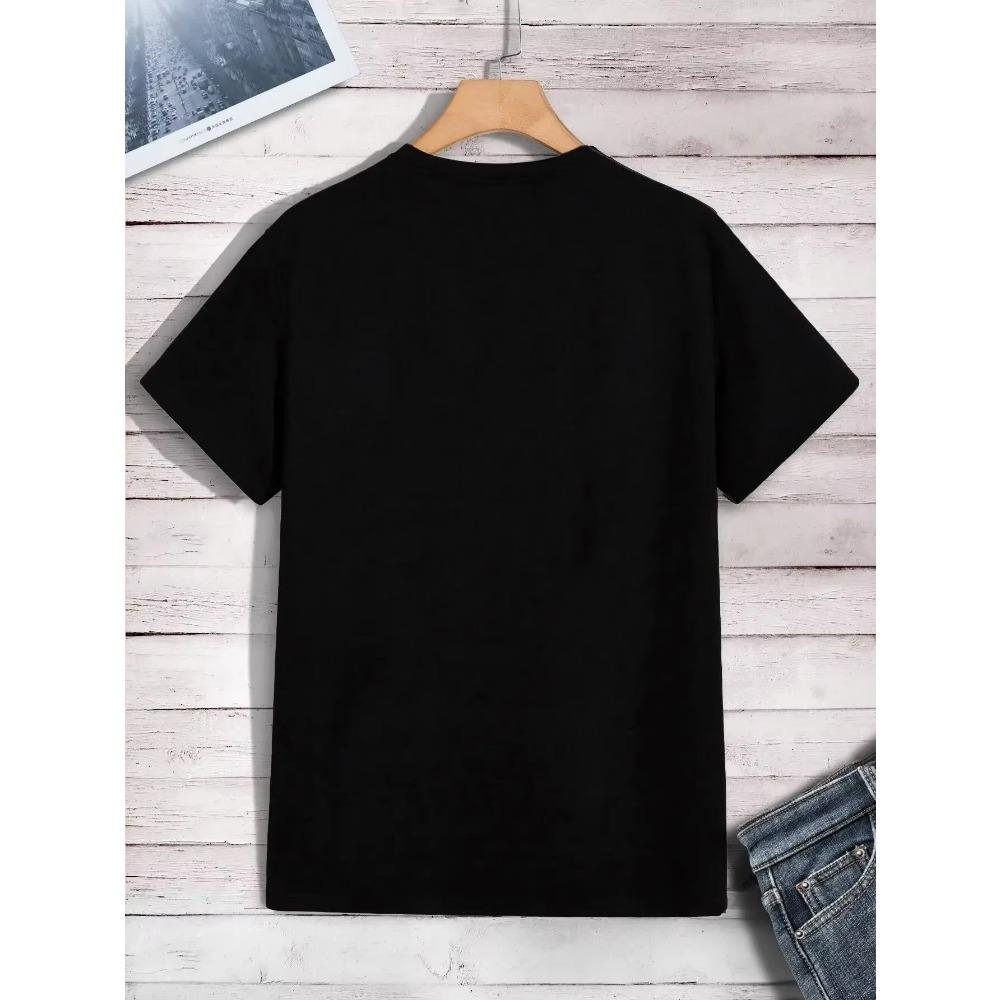 A Funny Smile Face That Is About To Melt Printed Tshirt Men Fashion Oversize T-Shirt Summer  Clothes Loose Casual Tees