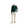 Polo Ralph Lauren FW23 Solid Logo Embroidered V-Neck Pullover Long Sleeve Sweater Men Sweater Dark-Green 710883124-012