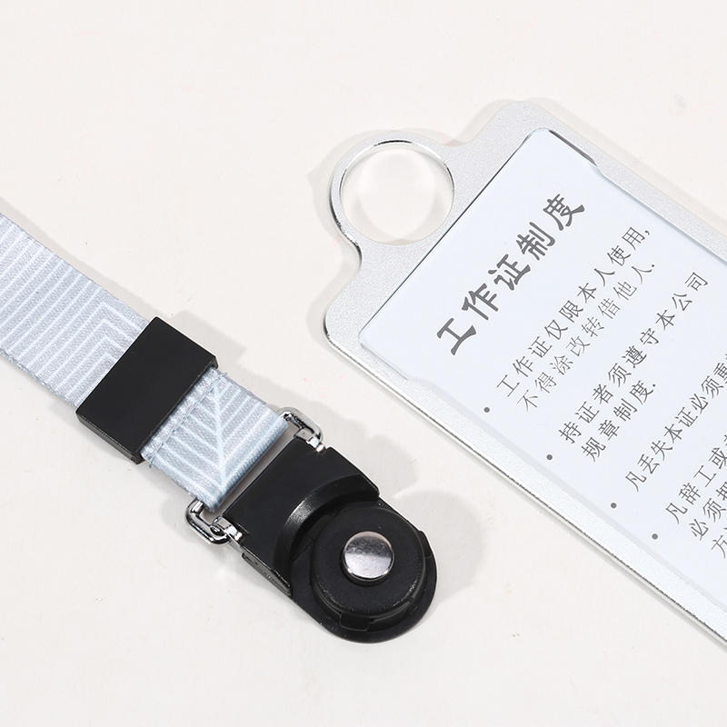 Professioneller ID-Ausweishalter mit ausziehbarem Rollclip, durchsichtiger Kartenhalter und Halsband für Büro, Sicherheit, Arbeitsplatz