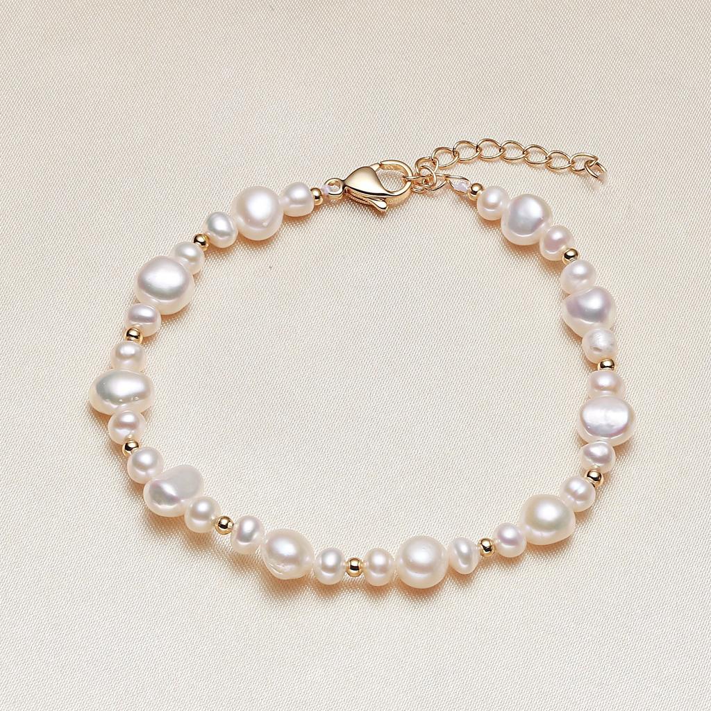 Natural Freshwater Pearl Necklace Baroque Non-special-shaped Pearl Bracelet Temperament Jewelry