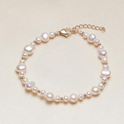 Natural Freshwater Pearl Necklace Baroque Non-special-shaped Pearl Bracelet Temperament Jewelry