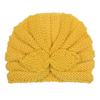 Autumn and winter new children's wool rabbit ear hat, baby solid color knitted wool hat, baby hat