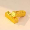 Retro Blazing Crushed Ice Gold Bar Pendant Versatile Women’s Clavicle Chain