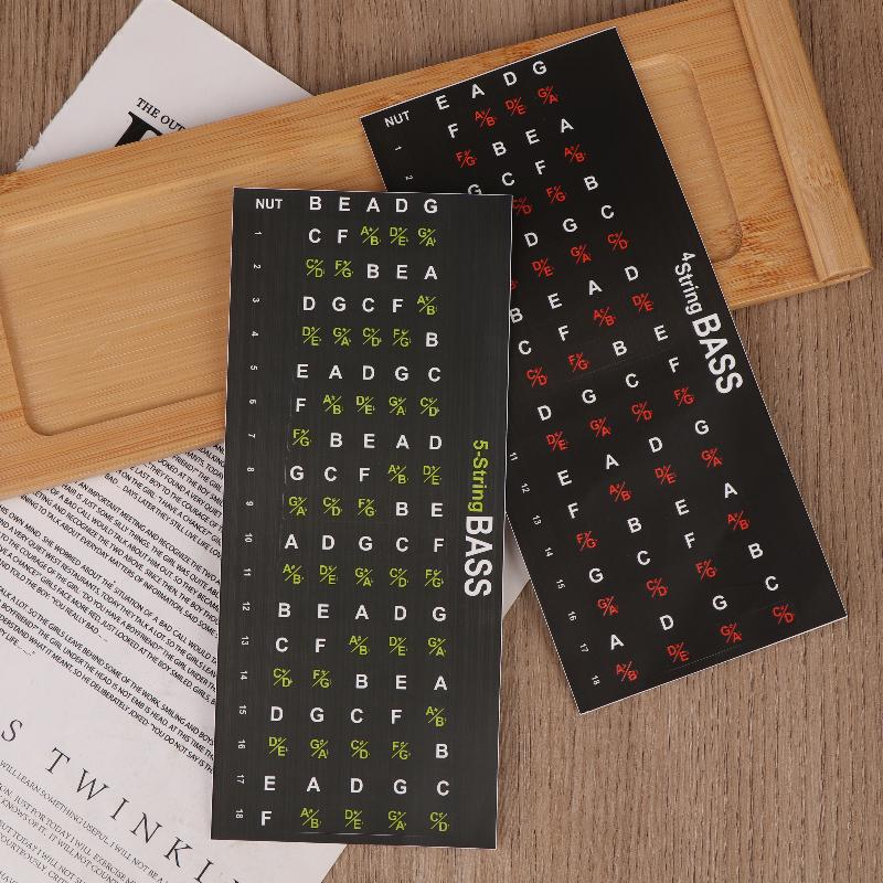 1Pc Beginner Musical Scale Frets Note Decal Guitar Scales Stickers Fretboard Sticker Guitar Note Sticker Guitar Chord Stickers