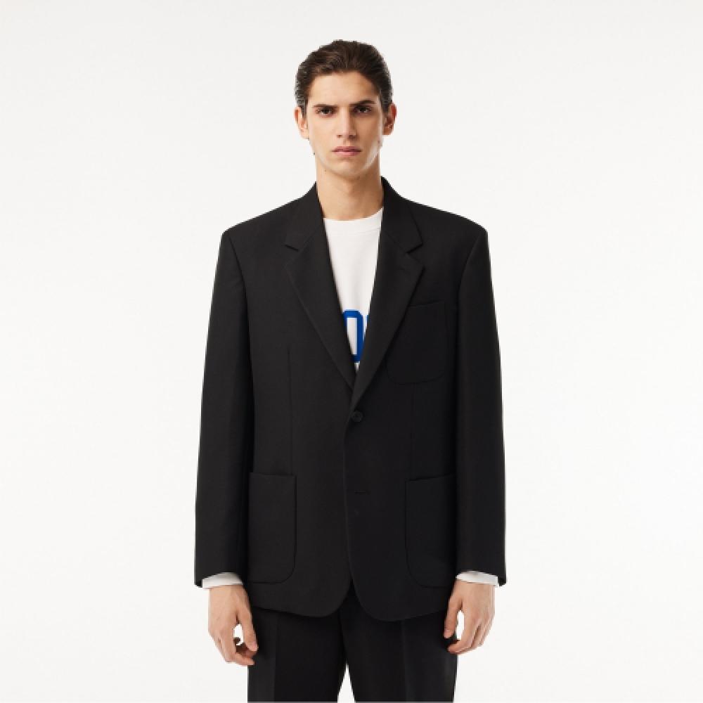 

LACOSTE Мужская формальная куртка из твила [черный]