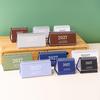 1Pcs 2027 Mini Coil Standing Desk Calendar Waterproof Page Flip Planner for Office Workers Daily Task Management