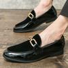 Trendige Neue Herren Spitz Wildleder Gemischt Metallknopf Schuhe Business Flats Kleid Slipper Homecoming Festzug Schuhe Zapatos Hombre
