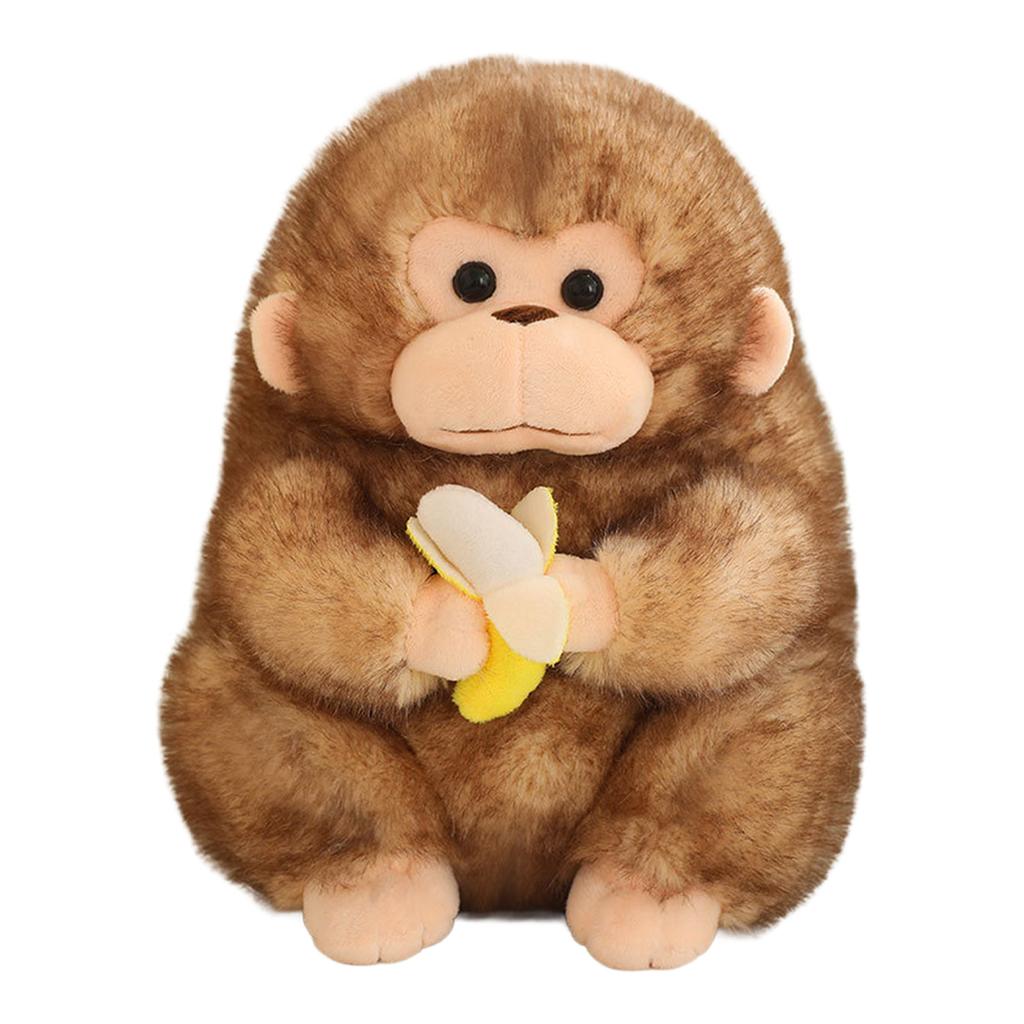 Stuffed Monkey Plush Golden Monkey Toy Chinese Zodiac Gift Soft Short Plush Realistic Design For Holiday Decor And Kids