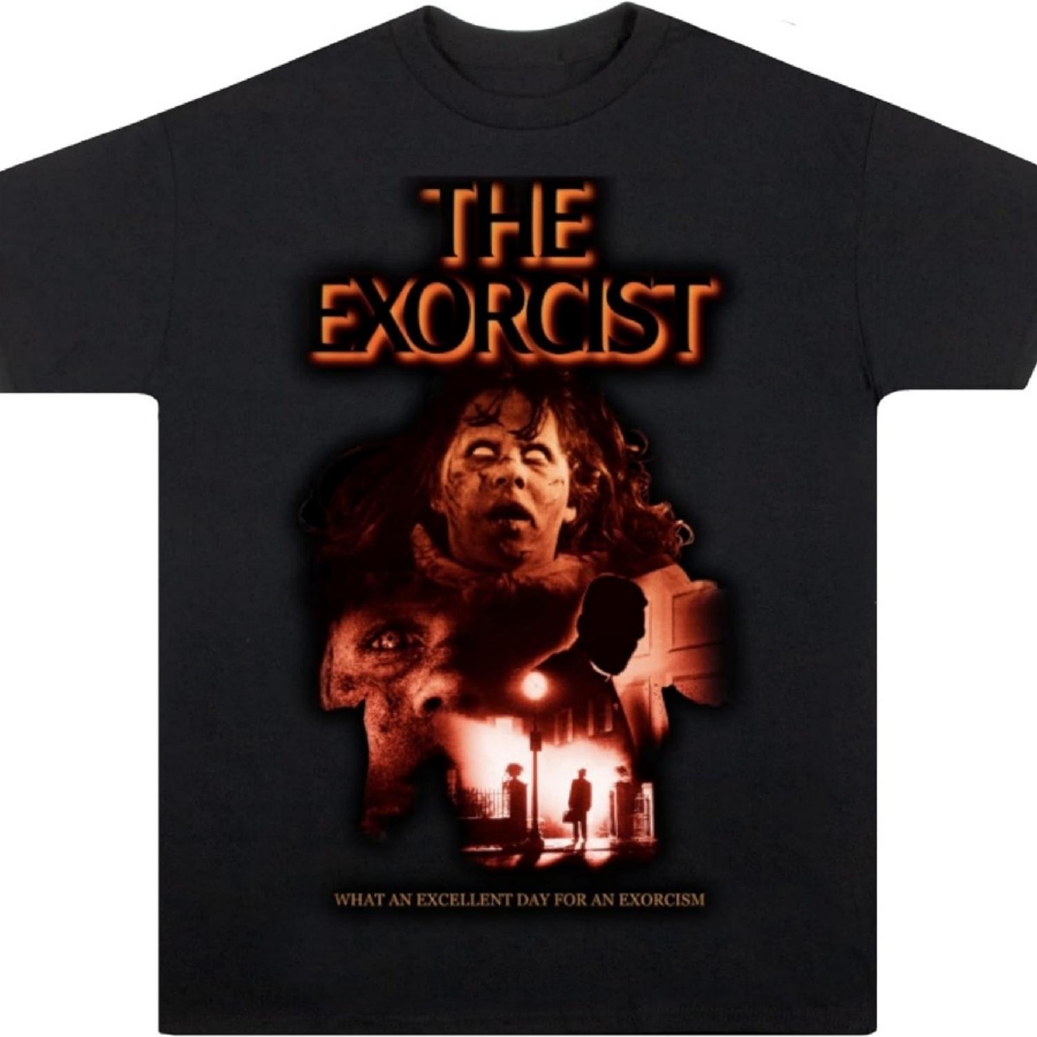 Isaac Morris Limited Exorcist Horror Movie Poster Halloween Men’s and Women’s Short Sleeve T-Shirt S