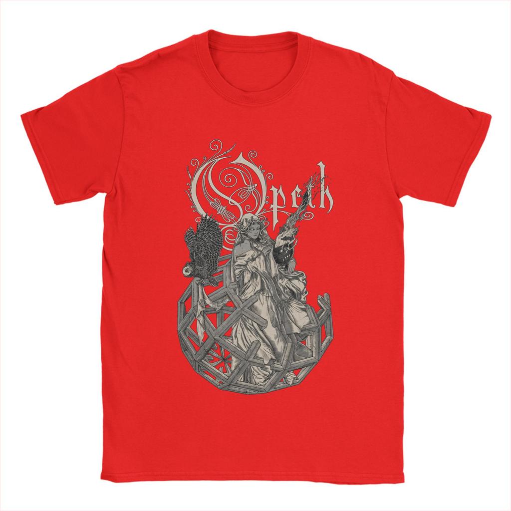 Opeths Death Metal   T-Shirt Men  Novelty Pure Cotton Tee Shirt Round Neck Short Sleeve T Shirt New Arrival Clothing