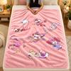 Flannel BlanketThe Amazing Digital Circus Warm Soft Throw Blanket for Indoor Sofa Bed Living Room Use