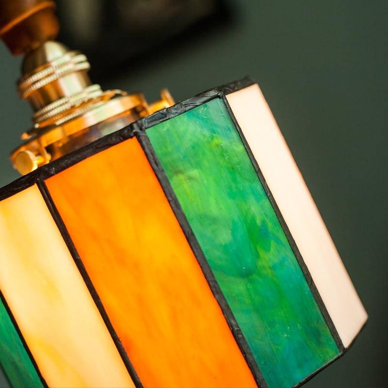 IWHD Japanese Vintage LED Pendant Light Fixtures Living Room Bedroom Cafe Loft Decor Kitchen Copper Colorful Glass Hanging Lamps