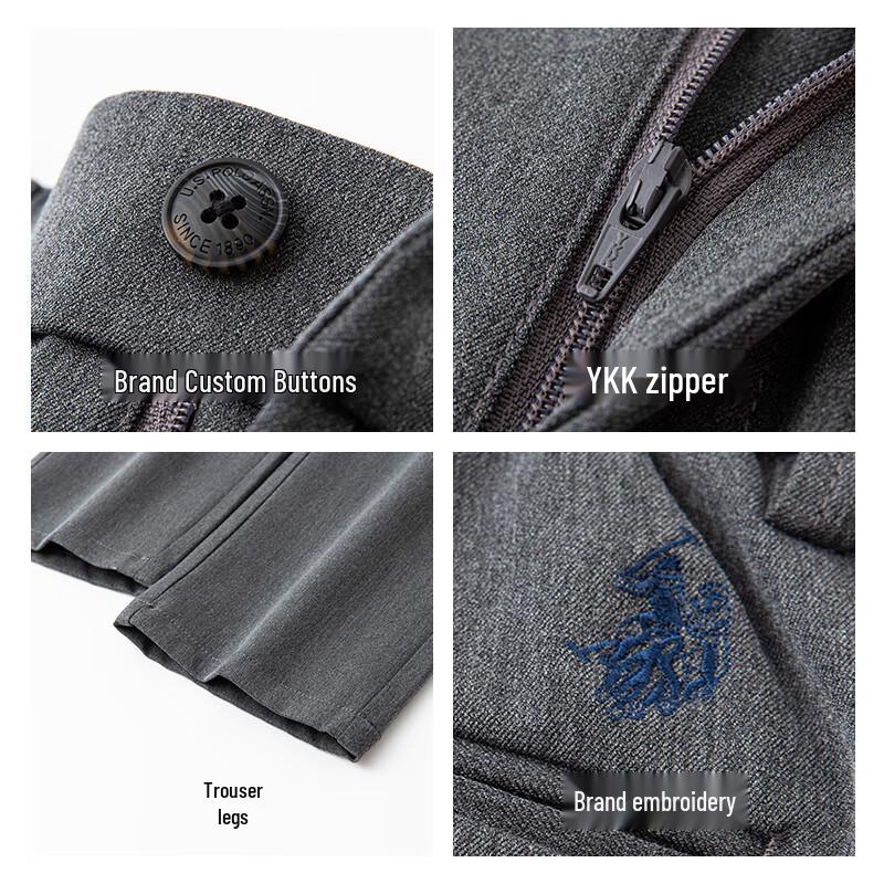 U.S. POLO ASSN. Men's Wrinkle-Free Loose Fit Straight Leg Trousers