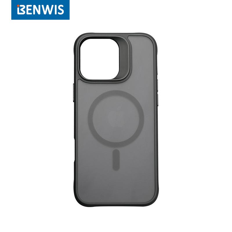 BENWIS iPhone 16 Pro Max Magnetic Transparent Protective Case 16 прозрачный черный