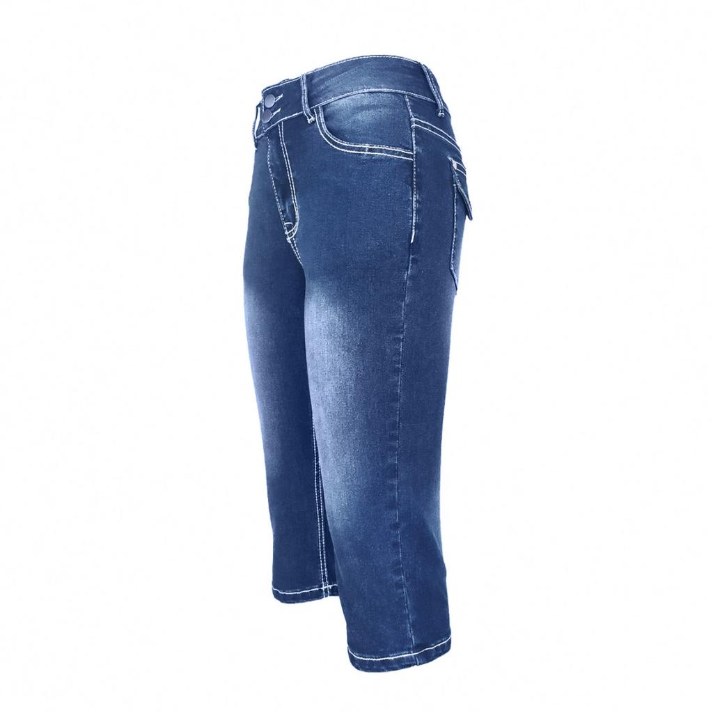 Fashion Women's Denim Leggings Summer Shorts Blue Jeans