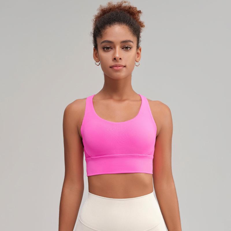 Women's High-Intensity Yoga Sports Bra: Crossback, Shockproof, Anti-Sag, Fitness Vest