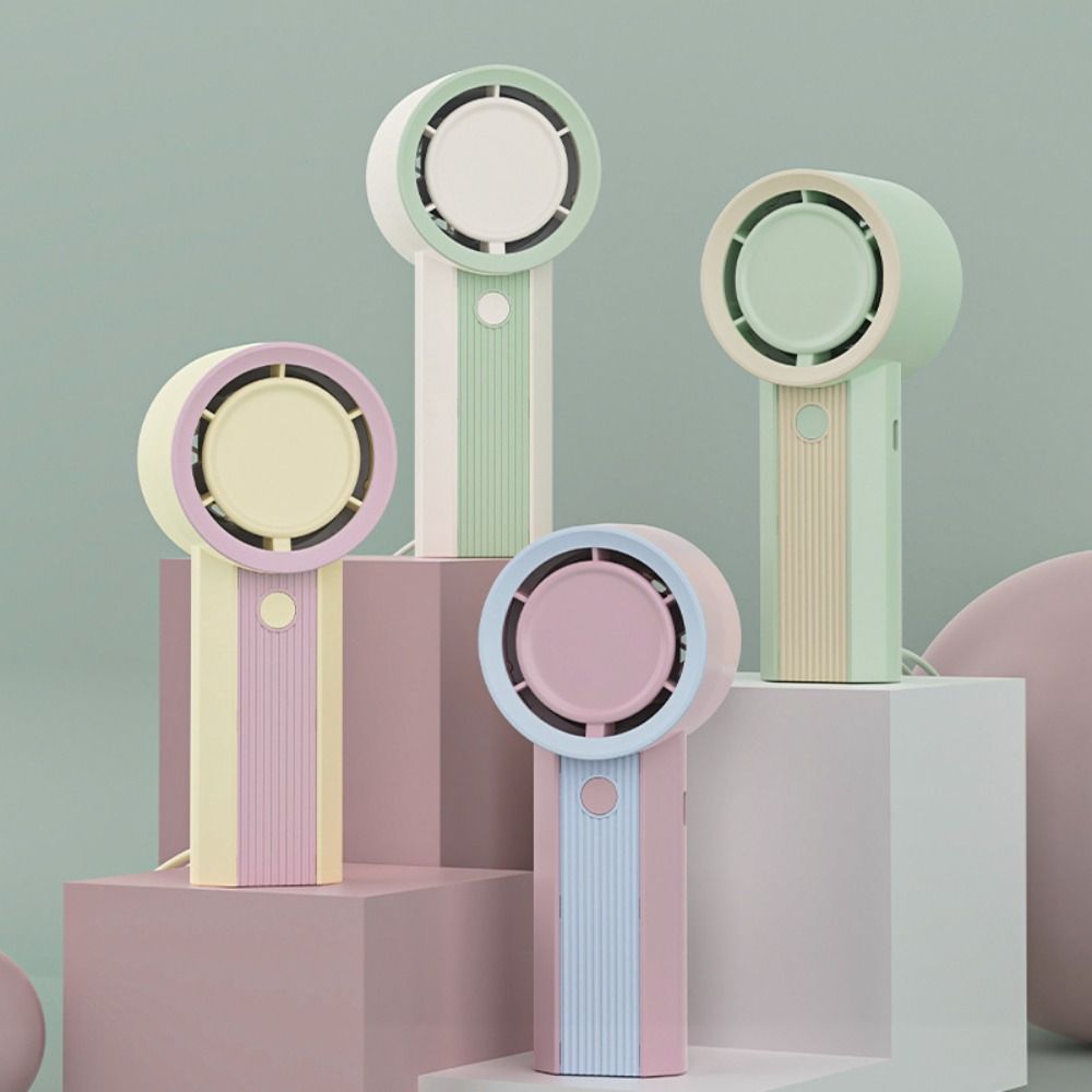 

Low Noise Mini Handheld Fan Multifunctional Small Electric Fan Cooling Fan for Office Desk Student фіолетовий