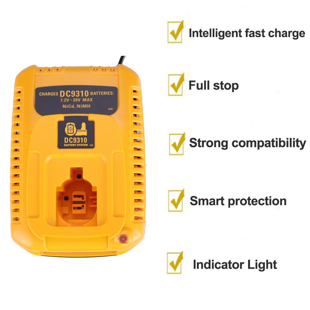 Battery Charger DC9310 For Dewalt 7.2V-18V DC9096 DC9091 DC9071 DE9057 (AU Plug)