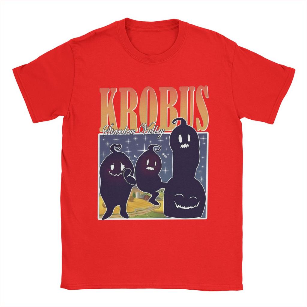 Men Retro Krobus Stardew Valley T Shirts Cotton Clothing Awesome Short Sleeve Round Neck Tees Summer T-Shirt