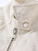 Men's Luxury Linen Jacket - Spring/Summer Classic Lapel Casual Zipper Cardigan