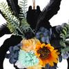 Halloween Wreath Pendant, Decorative Artificial Rustic Front Door Decor, Hanging Ornament for