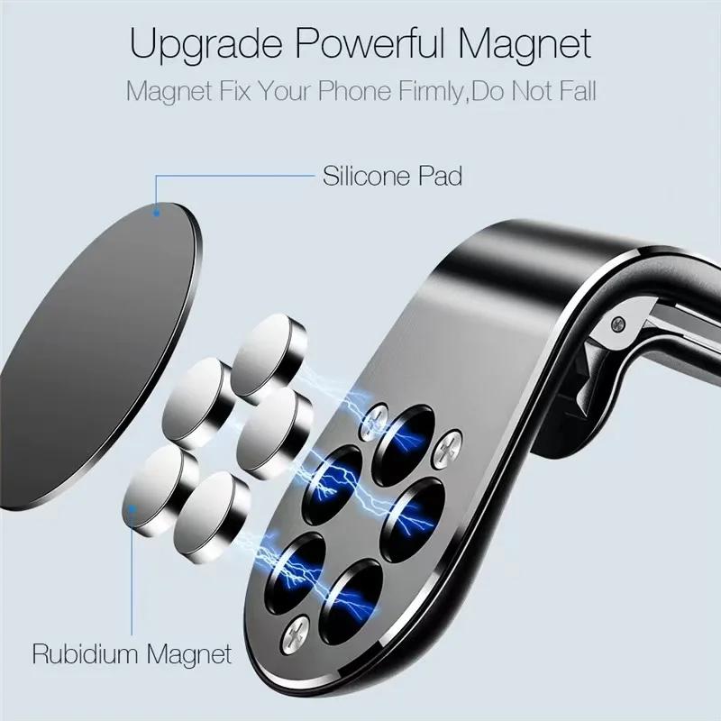Magnetic Car Phone Holder Air Vent Clip Mount Stand In Car For Mercedes Benz AMG W204 W205 W203 W211 W212 W213 W201 W210 GLA GLC